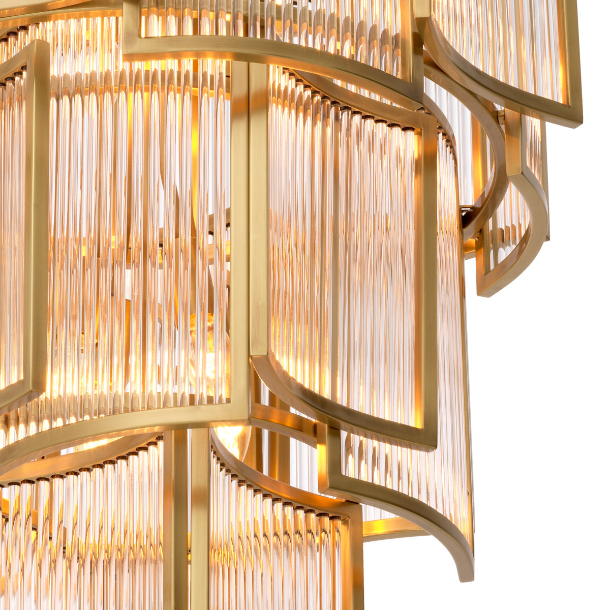 (TLD) Morden Prism Grand Chandelier – Layered Glass Rod Luxury