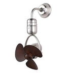 (TLD) Orbit Adjustable Wall Mount Fan - Silver