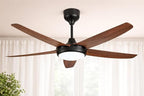 (TLD) Nordic Wood Blade Ceiling Fan Light