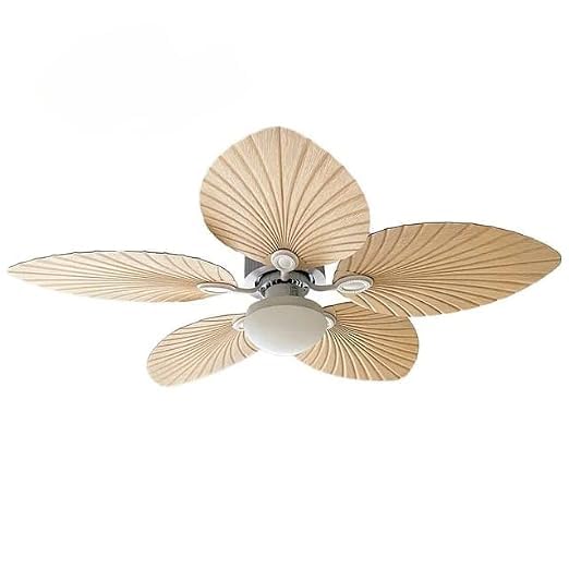 (TLD) Tropical Palm Leaf Breeze Ceiling Fan Light