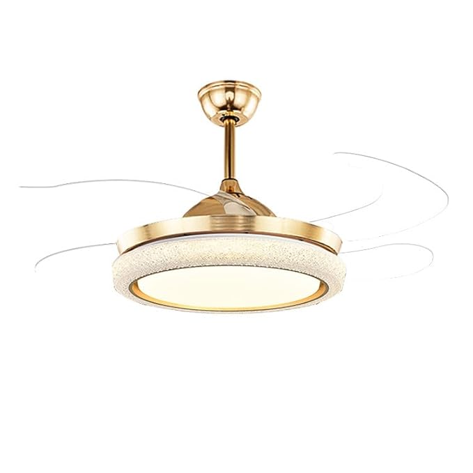 (TLD)Aura Ring LED Retractable Ceiling Fan +(with Remote Control)