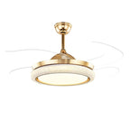 (TLD)Aura Ring LED Retractable Ceiling Fan +(with Remote Control)