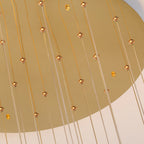 (TLD) Modern Bamboo Crystal Staircase Long Chandelier 16 lighst
