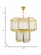 (TLD) Morden Prism Grand Chandelier – Layered Glass Rod Luxury