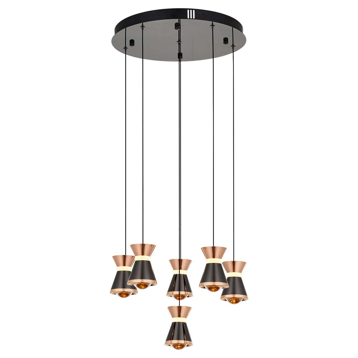 (TLD) Rose Suspension Gold Pendant Light -9