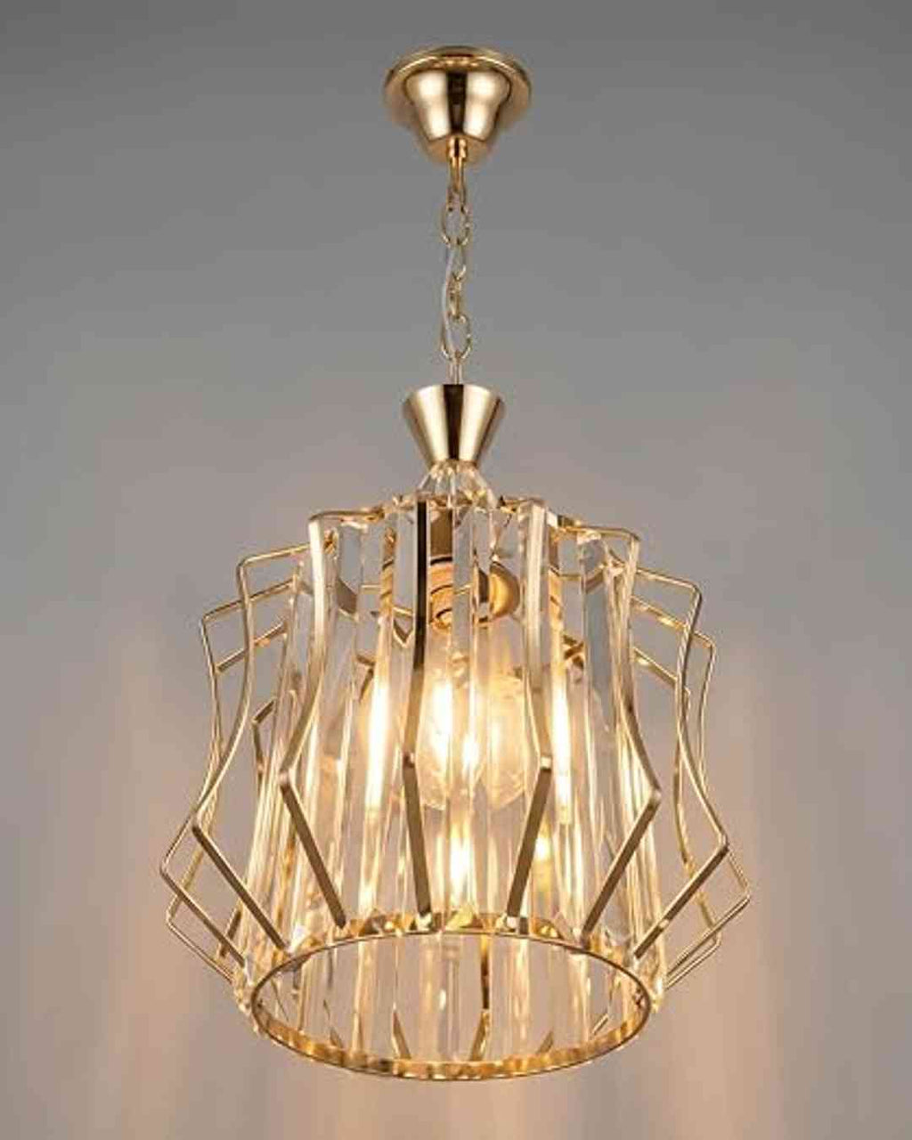 (TLD) Golden Crystel Hanging Pendant Light