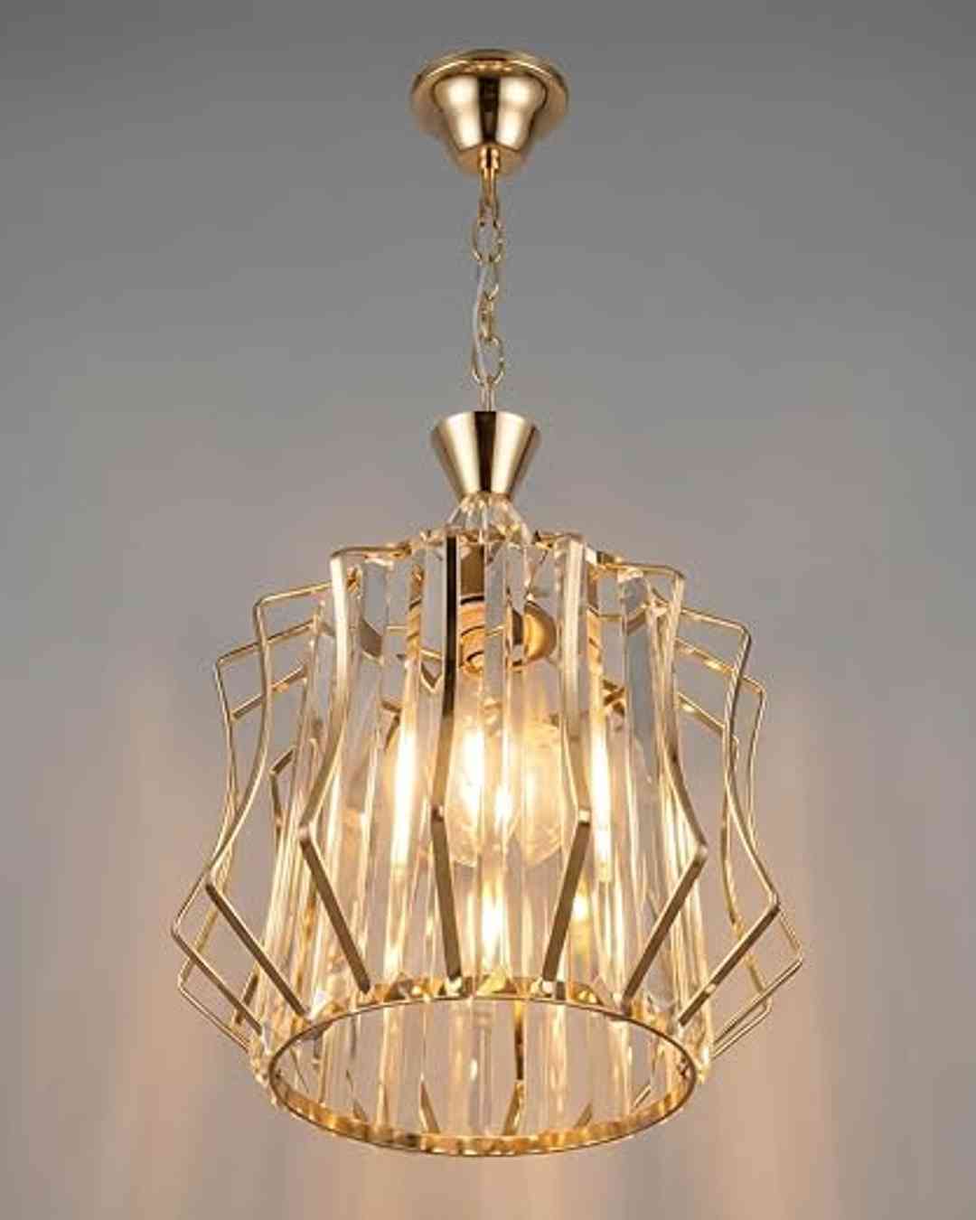 (TLD) Golden Crystel Hanging Pendant Light