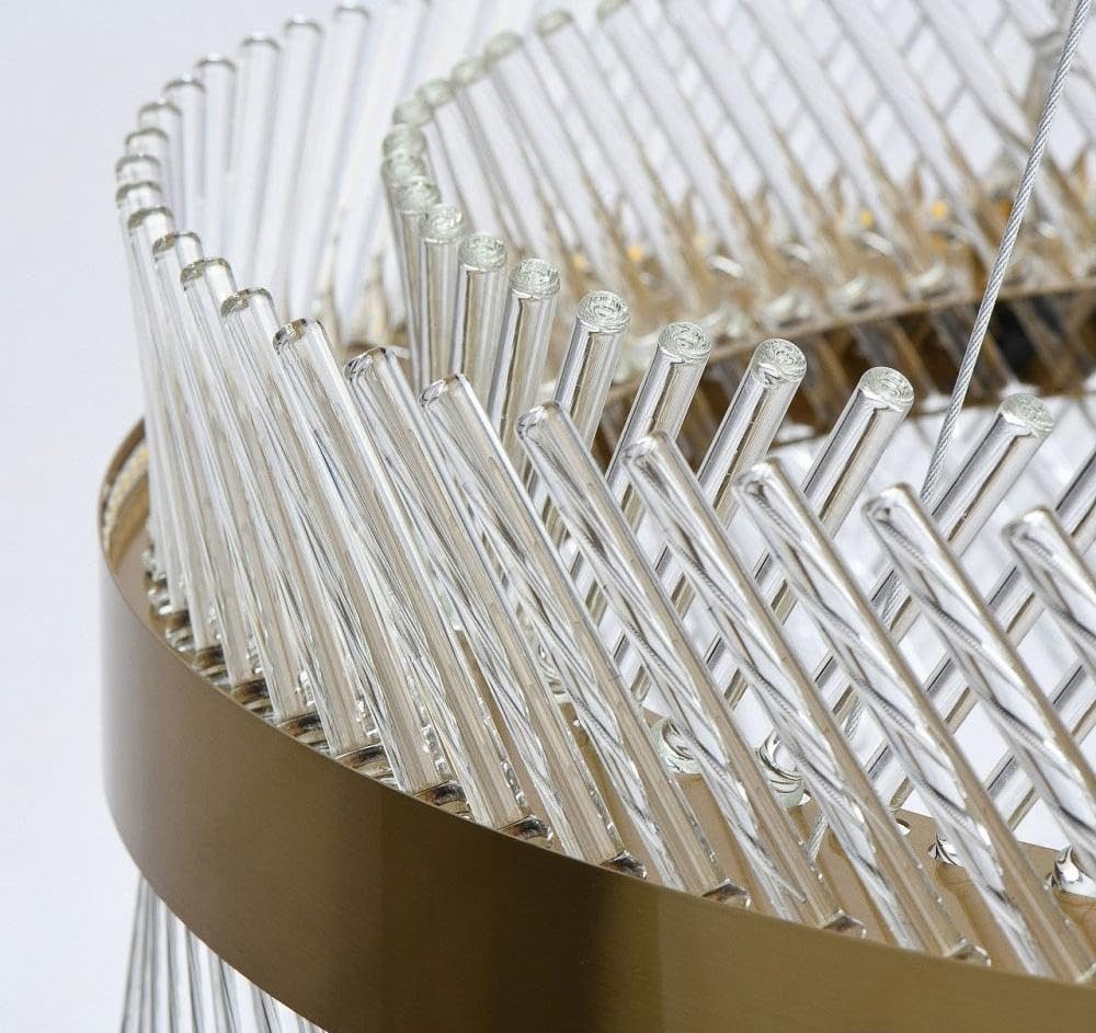 (TLD) Modern crystal ring  luxury gold chandelier - 500 MM