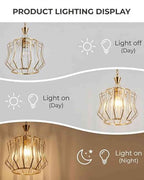 (TLD) Golden Crystel Hanging Pendant Light