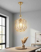 (TLD) Golden Crystel Hanging Pendant Light