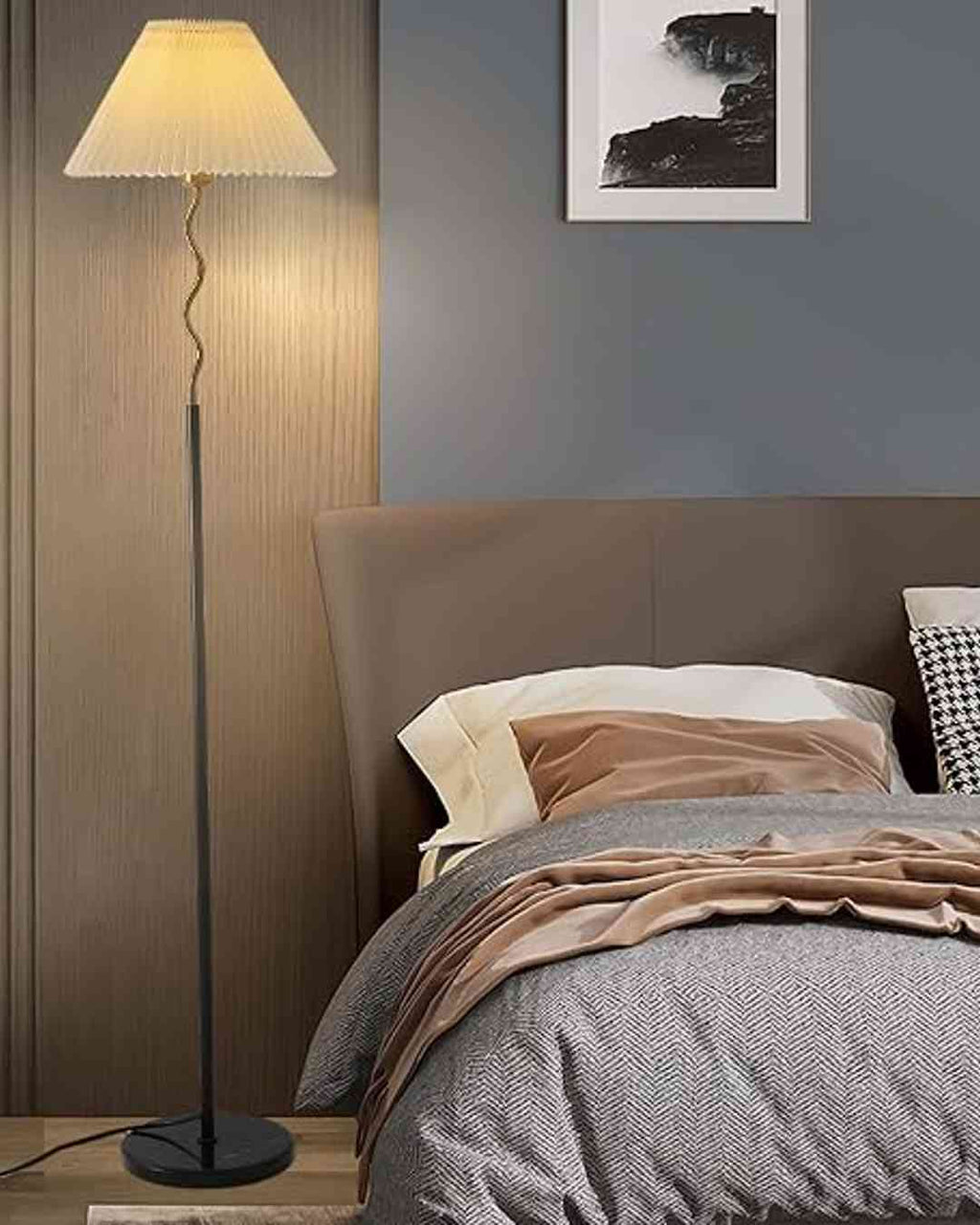 (TLD) Nordic Umbrella Shaped Floor Lamp