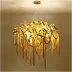 (TLD) Gold Ribbon Chandelier -600 MM