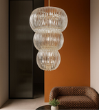 (TLD) Luxury Modern Crystal Double Height Chandelier