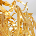 (TLD) Gold Ribbon Chandelier -600 MM