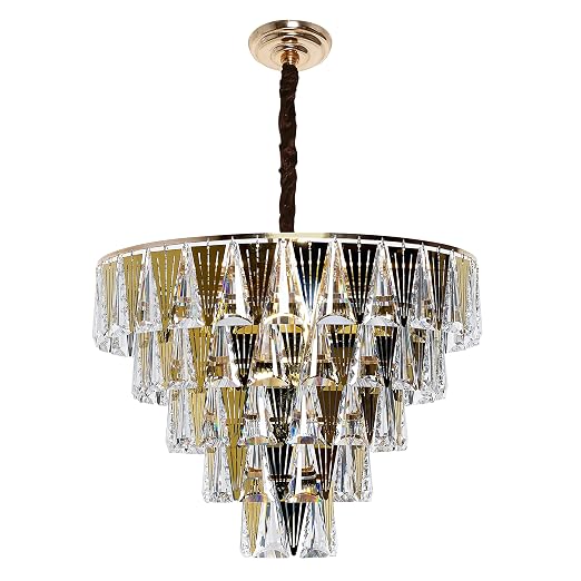 (TLD) VORTEX Crystal Pyramid Chandelier-500 MM