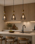 (TLD) NOIR DIAMOND - Triple Cone Cluster Pendant