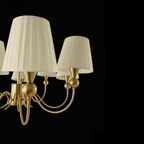 (TLD) Classic Serena Gold Chandelier - 8 Lights