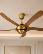 (TLD) The Aurelia Brass & Walnut Ceiling Fan