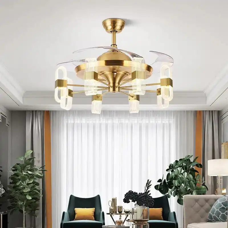(TLD) Aurum Radial Retractable Fan Chandelier
