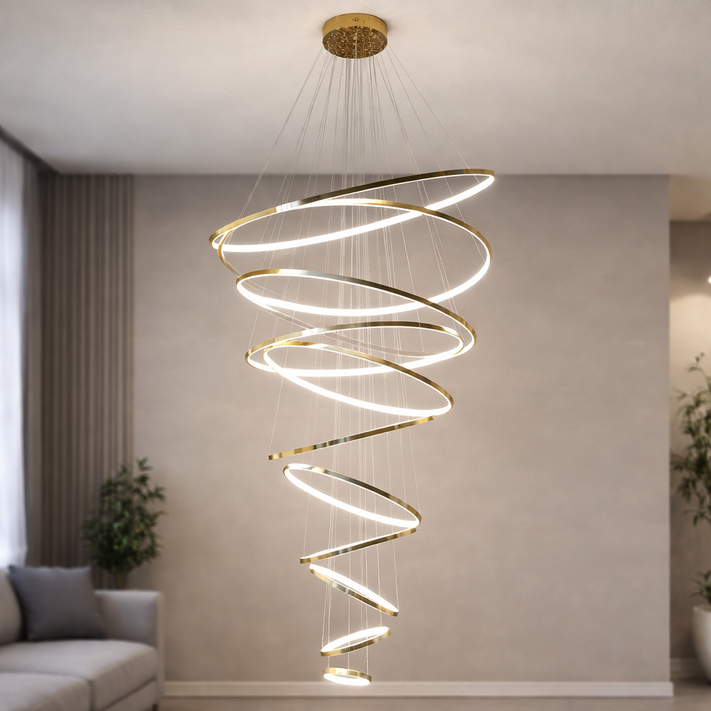 (TLD) Vortex Ring Double Height Chandelier