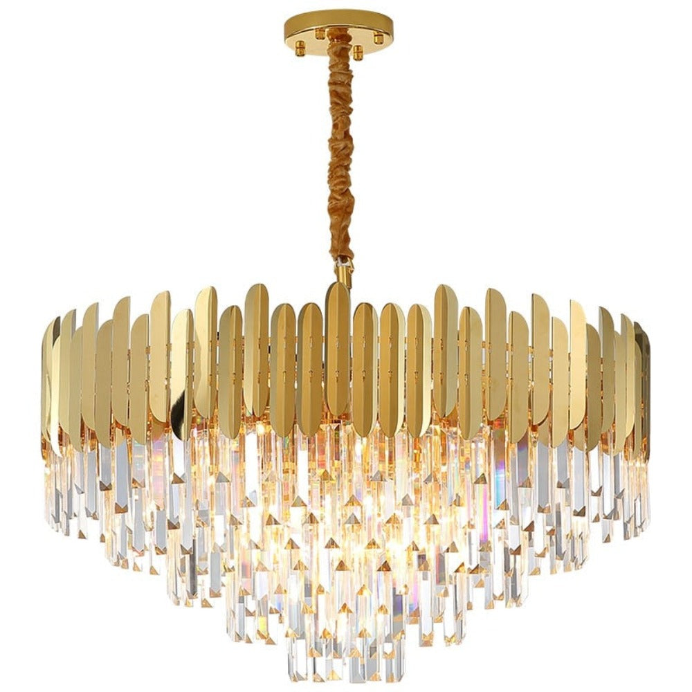 (TLD) Crown Gold Crystal Chandelier -600MM