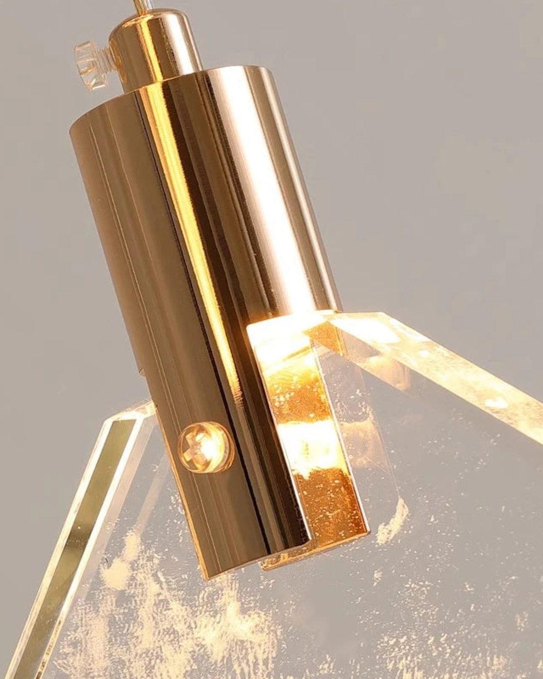 (TLD) Modern Gold Long Spiral Crystal Chandelier 12 Lights