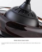 (TLD) Solstice Retractable Ceiling Fan + Chandelier Light (with Remote Control)