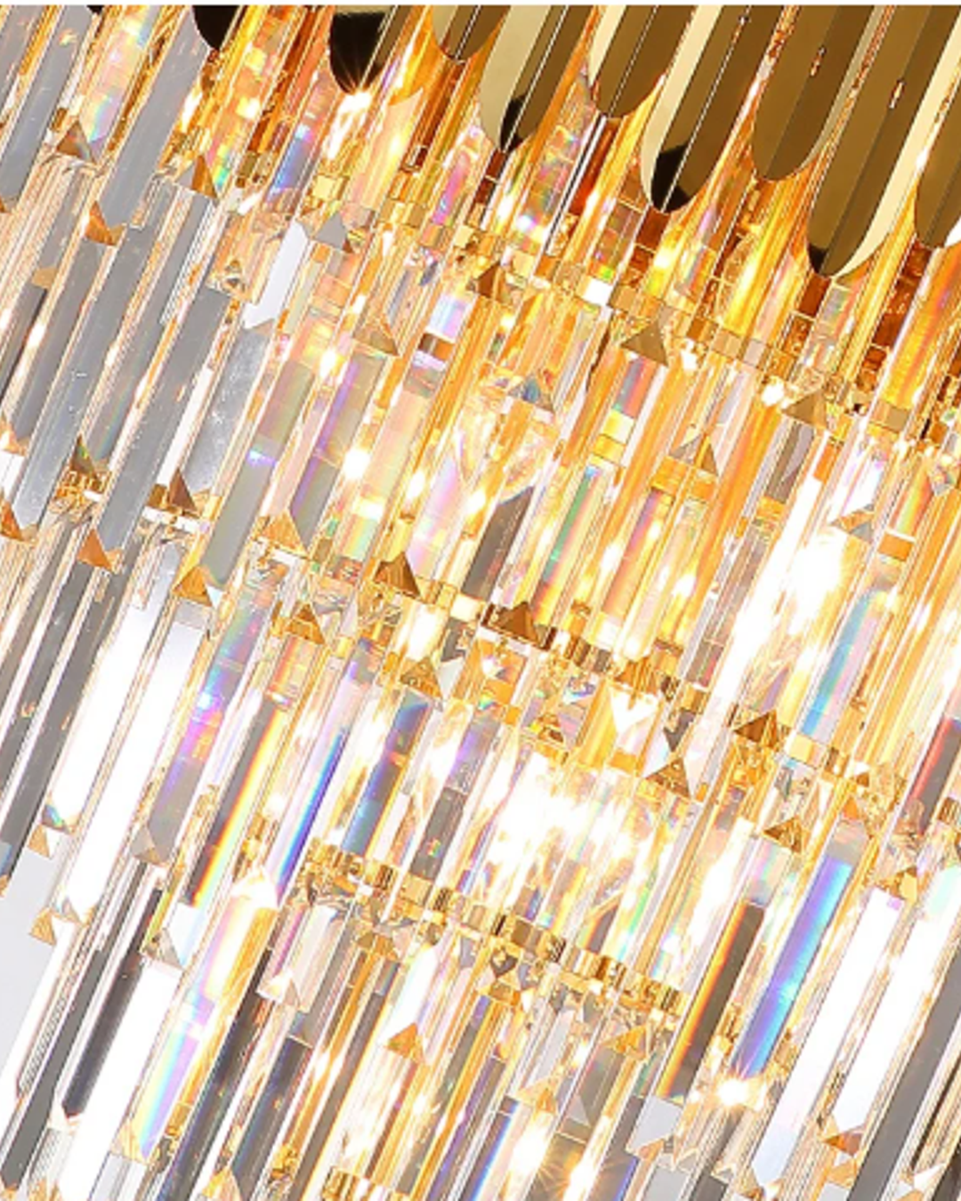 (TLD) Crown Gold Crystal Chandelier -500MM