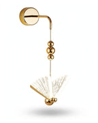 (TLD) Crystal Butterfly Gold Wall Light