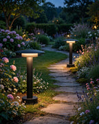 (TLD) UFO PATH - Modern Low Height Flat Top Garden Bollard Light (Waterproof) -12 WT