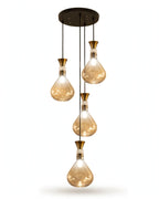 (TLD) 4-Light Spiral Cluster Pendant Light