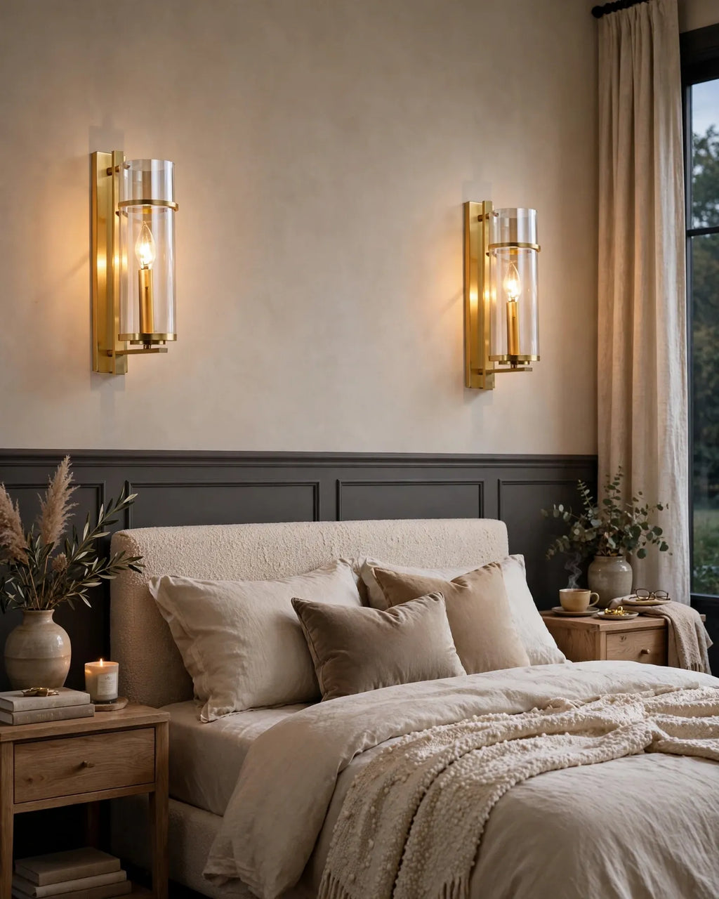 (TLD) The Clarity Brass Wall Sconce
