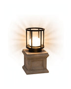 (TLD) GLOBE DOME Luxury Modern Outdoor Pillar Gate Light -12 WT