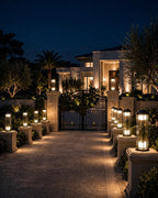 (TLD) ESTATE - Tall Glass Pillar Compound Light 12 WT