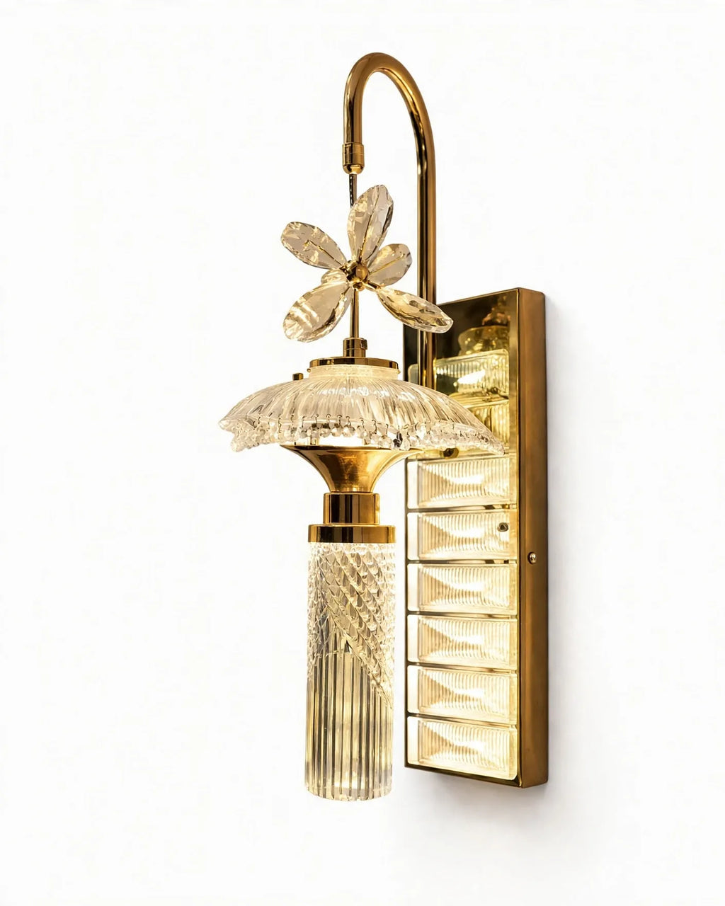 (TLD) FLORA - Crystal Flower Wall Sconce