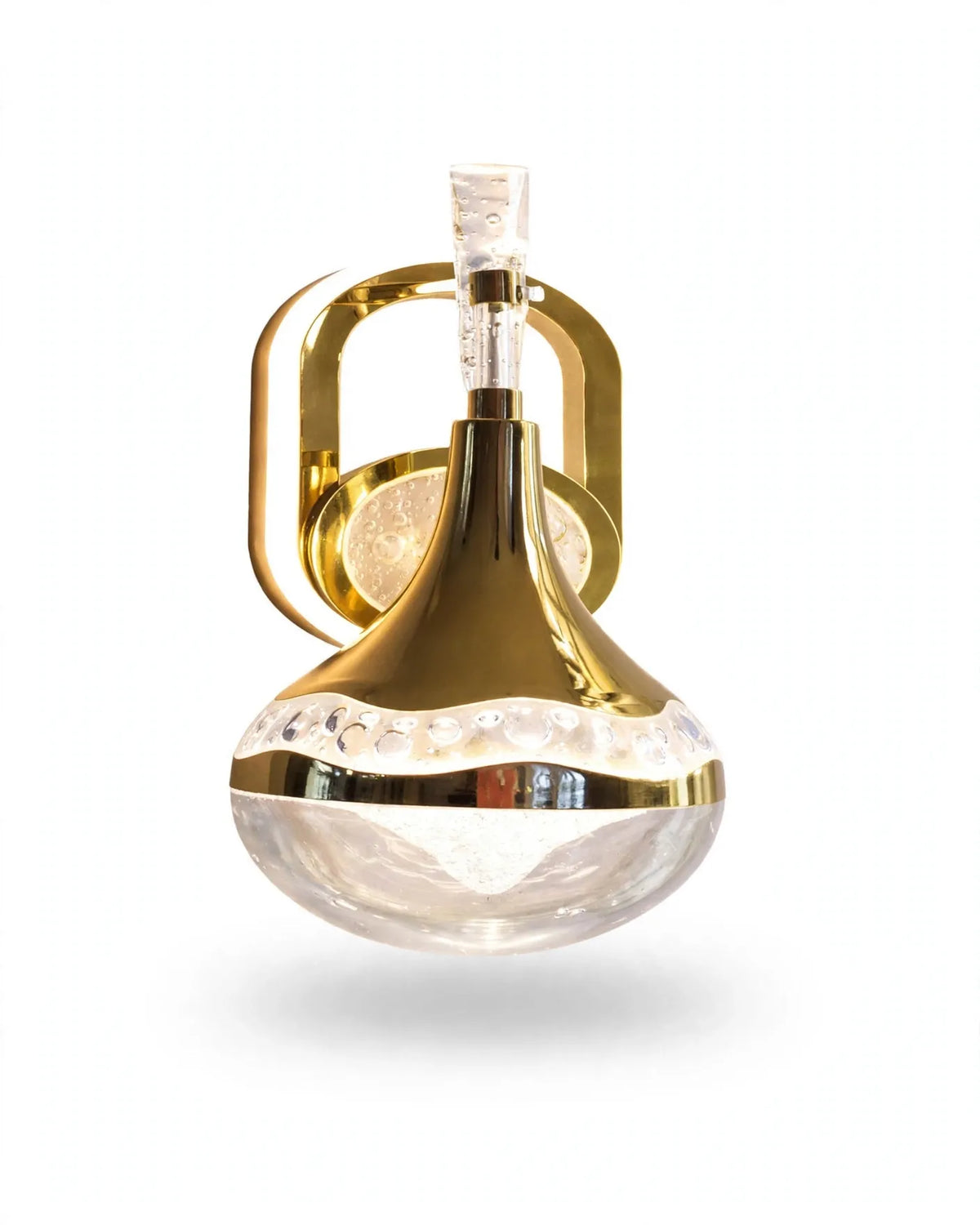 (TLD) TRUMPET - Luxury Gold Crystal Wall Sconce