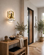 (TLD) TRUMPET - Luxury Gold Crystal Wall Sconce