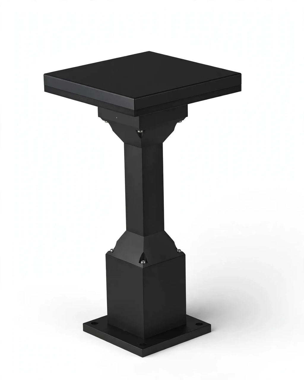 (TLD) Minimalist Square Top Outdoor Lawn & Garden Bollard Light -12 WT