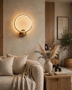 (TLD) HALO - Minimalist Gold Ring LED Wall Light
