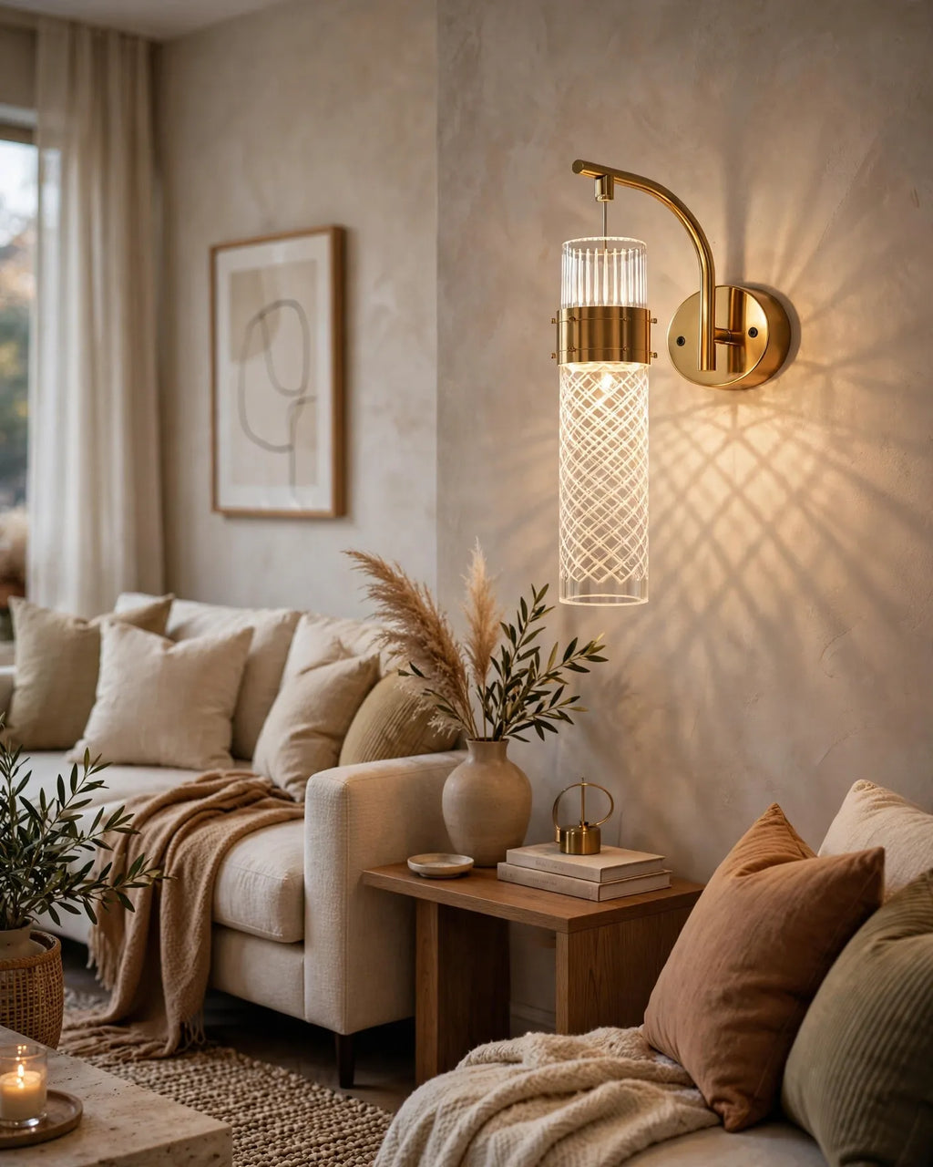 (TLD) Crystal Pillar Wall Light