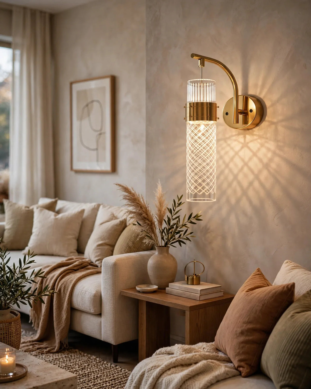 (TLD) Crystal Pillar Wall Light
