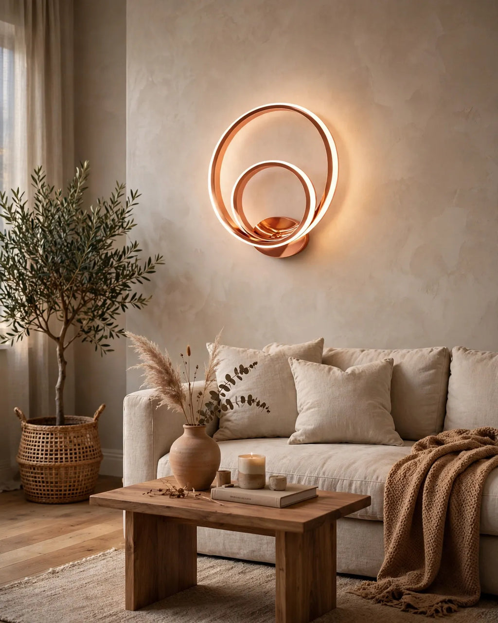 (TLD) Orbit - Modern Interlocked Ring Wall Sconce