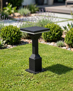 (TLD) Minimalist Square Top Outdoor Lawn & Garden Bollard Light -12 WT