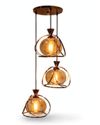 (TLD) Amber Globe with Brass Frame