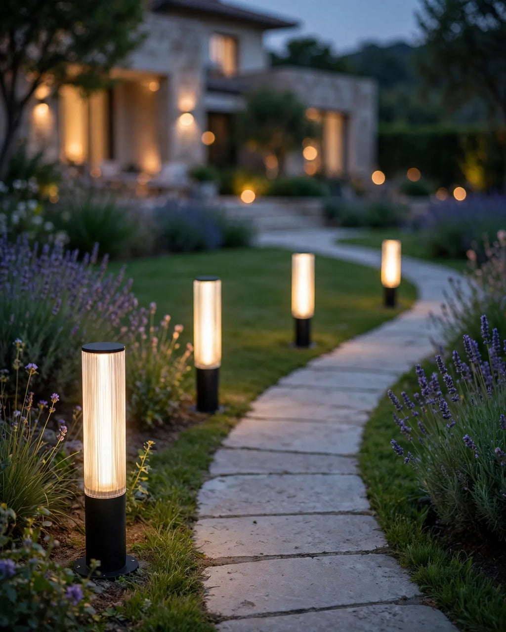 (TLD) CRYSTAL TUBE - Frosted Acrylic Outdoor Garden Pathway Light -9 WT