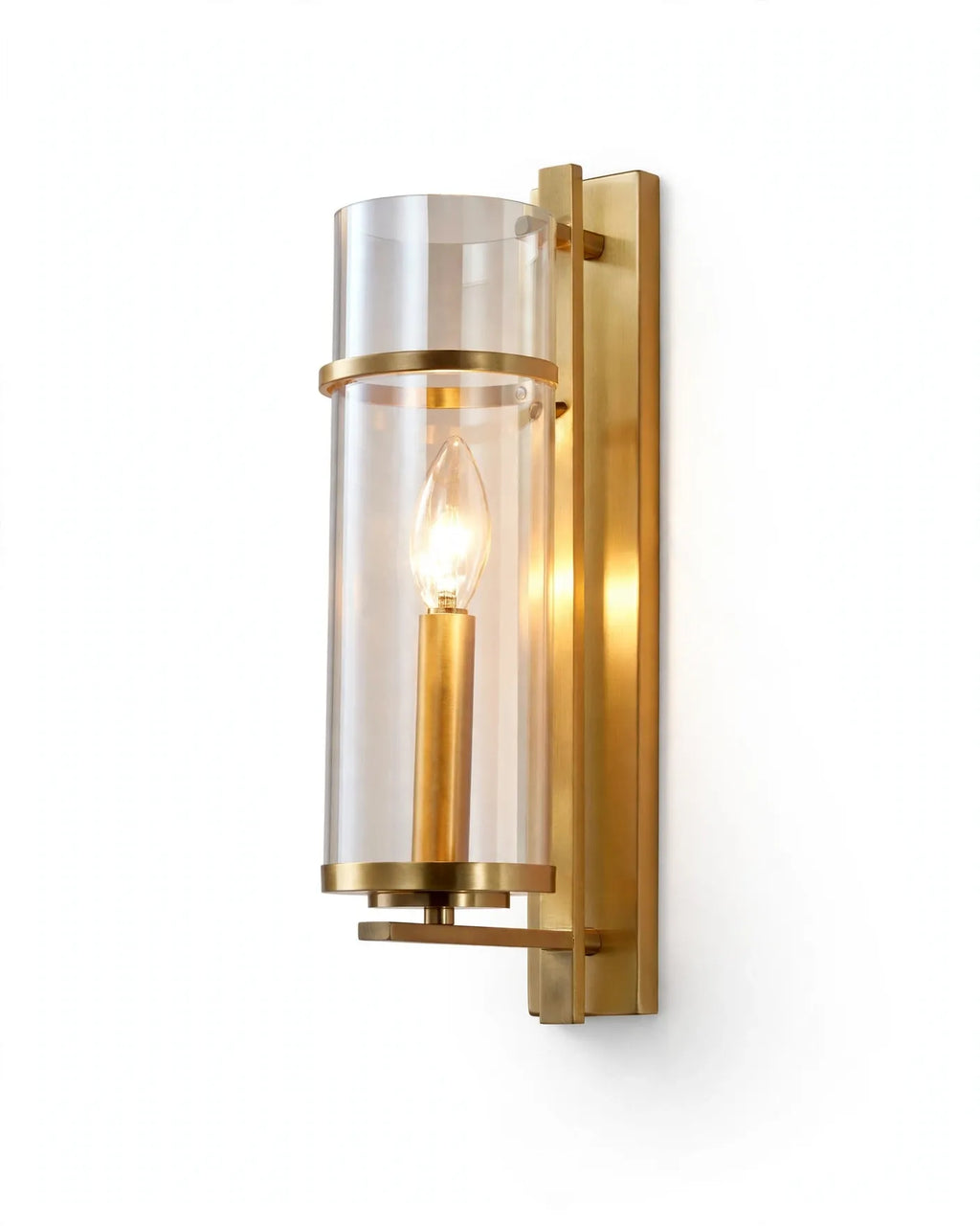 (TLD) The Clarity Brass Wall Sconce