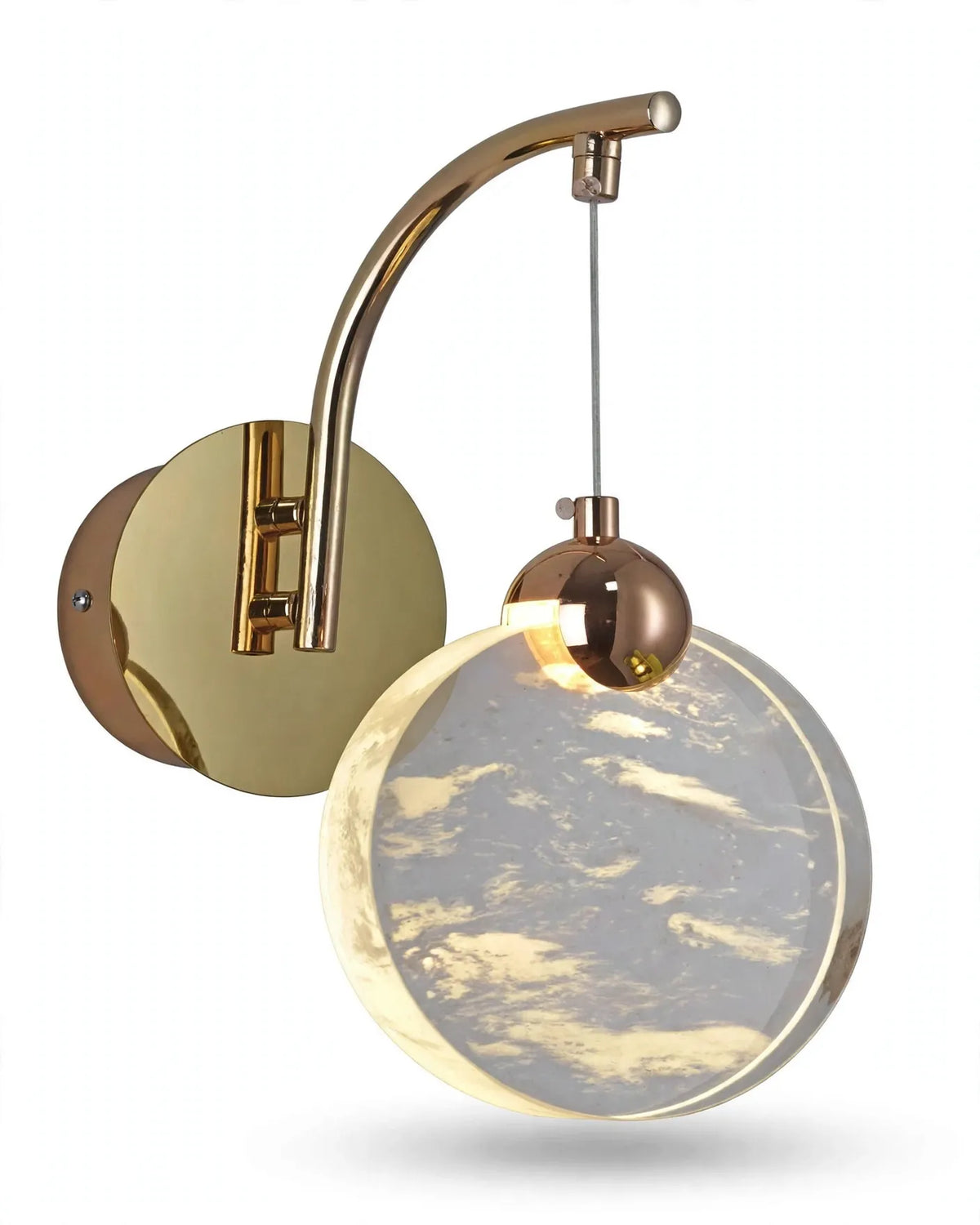 (TLD) Moon Glow - Modern Nordic Wall Lamp - Gold