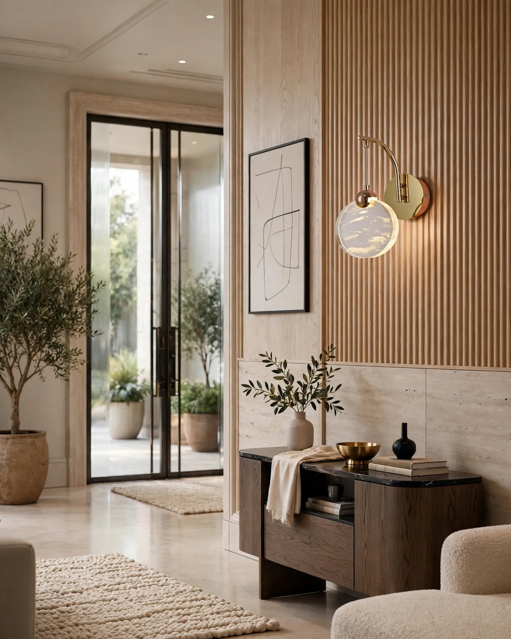 (TLD) Moon Glow - Modern Nordic Wall Lamp - Gold