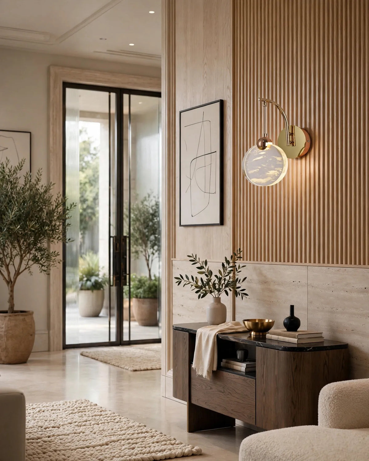 (TLD) Moon Glow - Modern Nordic Wall Lamp - Gold