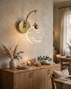 (TLD) Moon Glow - Modern Nordic Wall Lamp - Gold